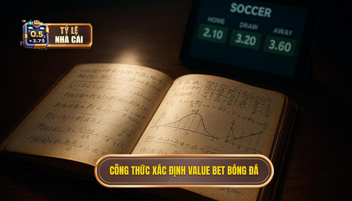 Công thức xác định và toán học đằng sau kèo bóng đá value bet