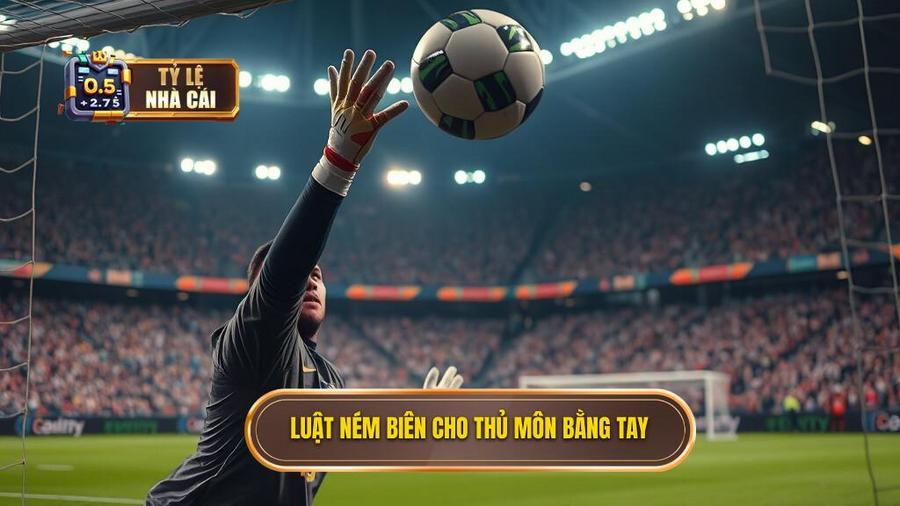 2. Luật ném biên cho thủ môn bằng tay