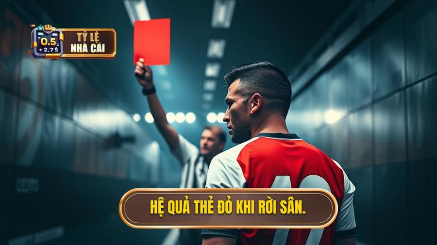 3. Hệ quả thẻ đỏ khi rời sân.