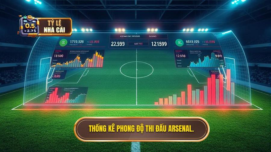 Phân tích phong độ đội Arsenal qua các số liệu thống kê